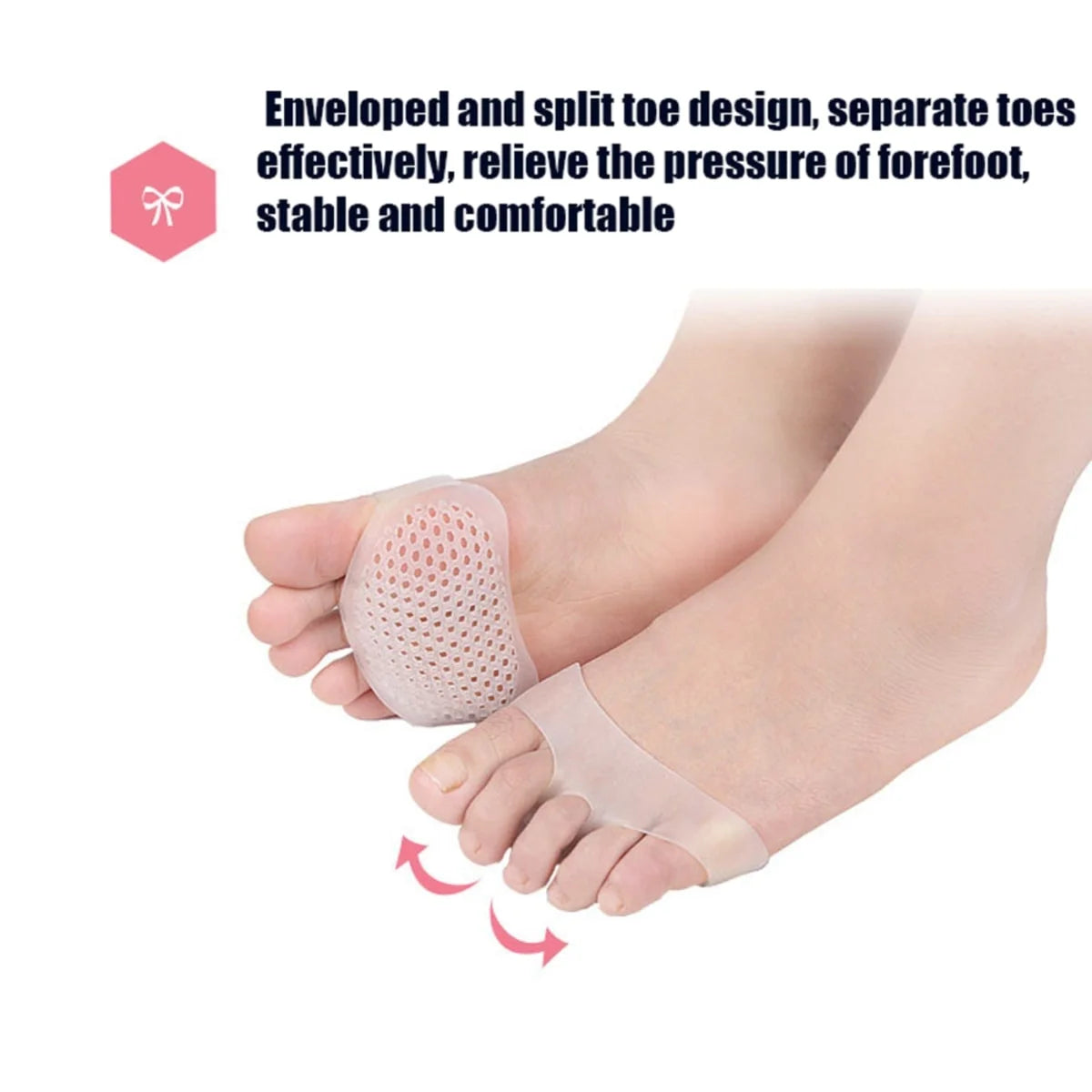 Silicone Honeycomb Forefoot Pads