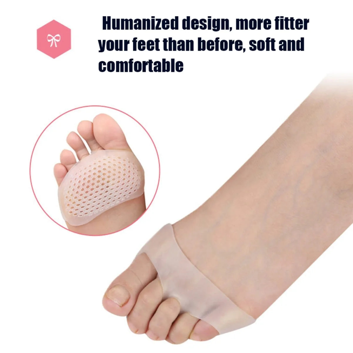 Silicone Honeycomb Forefoot Pads