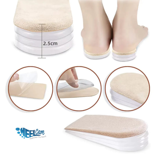 Silicone Fabric Height Boosting Insoles